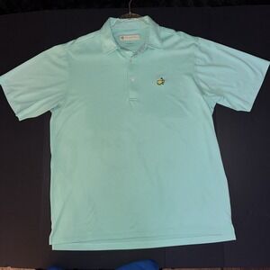 Men's Medium Donald Ross MASTERS Augusta National Logo Golf Polo Shirt